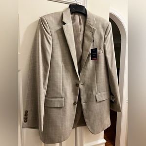 Saddlebred Men’s Sport Coat Suit Separate - 40 Long-Taupe